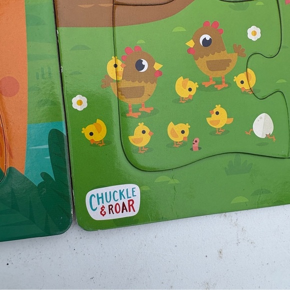 Chuckle & Roar’s Animal Colorful Zoo Animal Puzzles Set of 3 - Picture 5 of 5